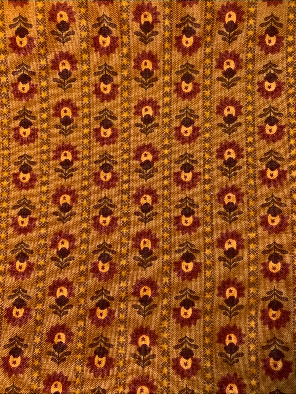12 Montana Cabin Style Handmade Cloth Napkins Green and Brown